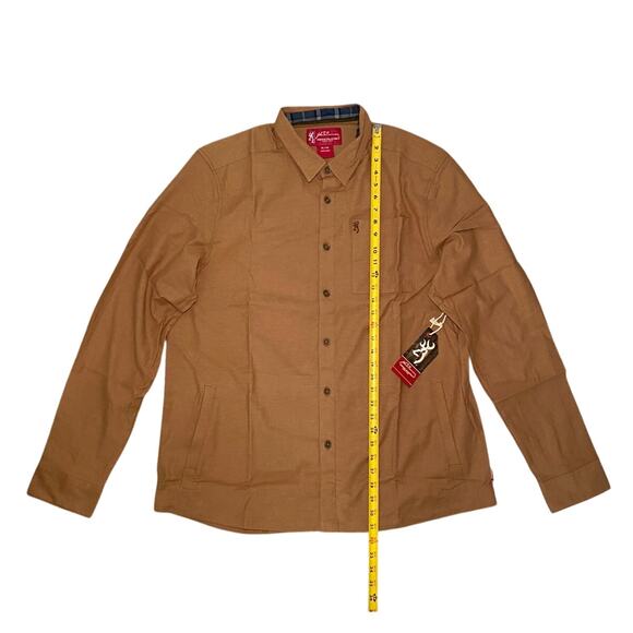 Browning Rye Shirt - NWT - Brown button up Mens - XL - Picture 3 of 15